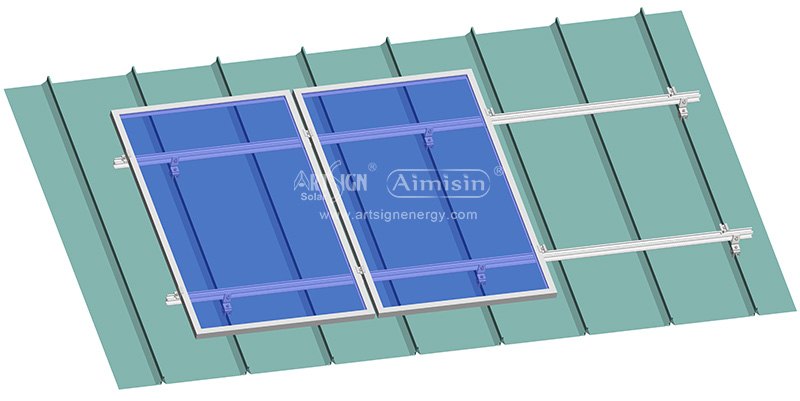 Staffe di montaggio a clip solare per tetto con aggraffatura verticale
