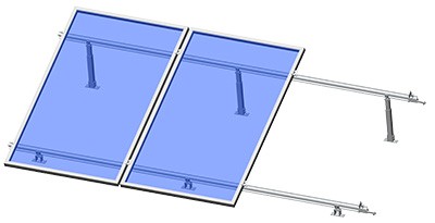 Supporto solare per tetto piano
