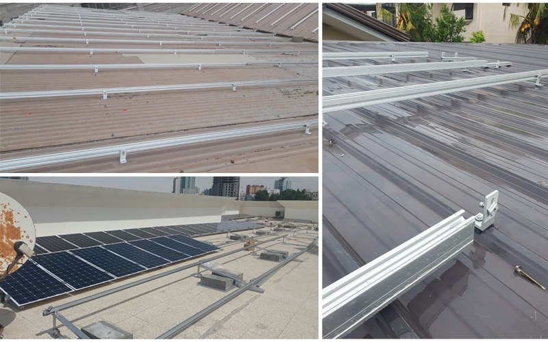 sistema di montaggio del tetto solare