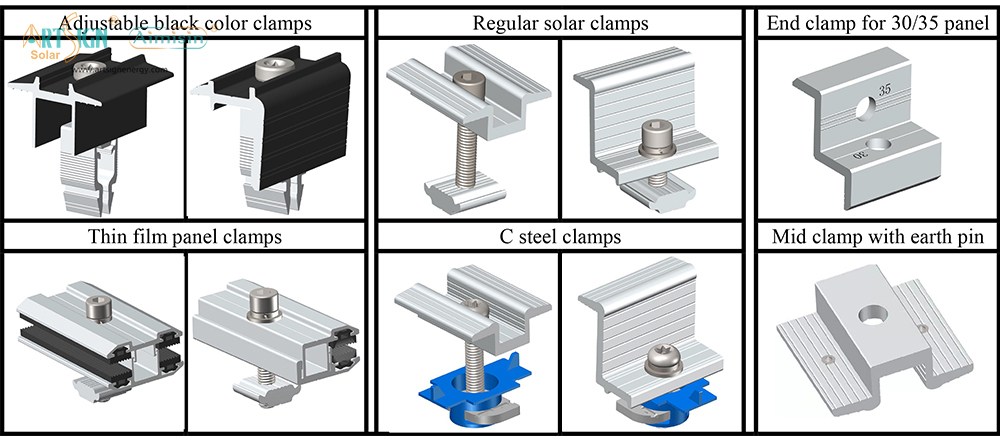 Morsetti per sistemi di montaggio solare