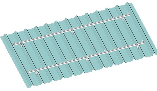 tetto del sistema di montaggio solare