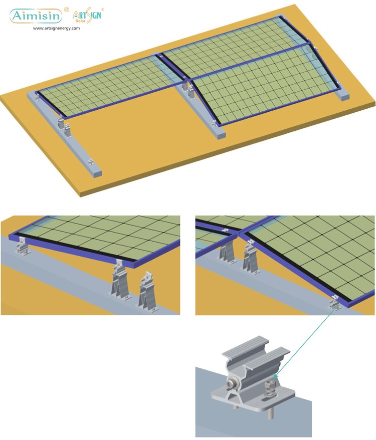 gambe per scaffalature solari
