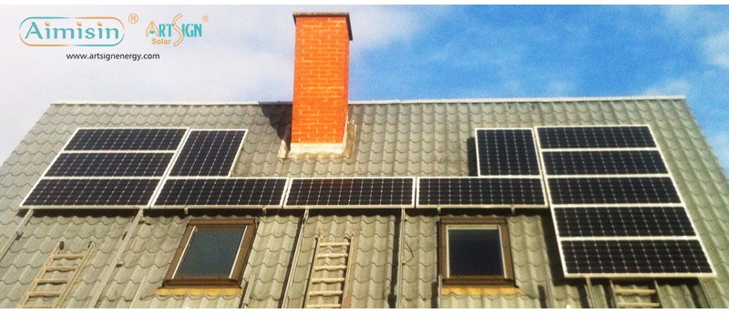 Strutture solari in alluminio per tetti