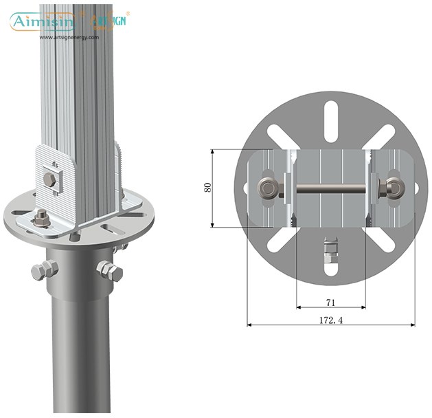 Supporto fotovoltaico in alluminio ART SIGN