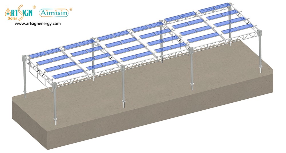 solar panels racking structures