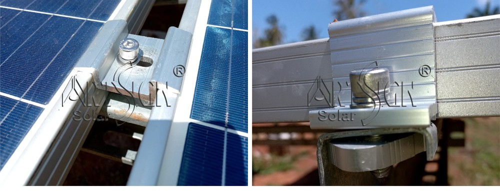 Ground solar pv mounting steel structures