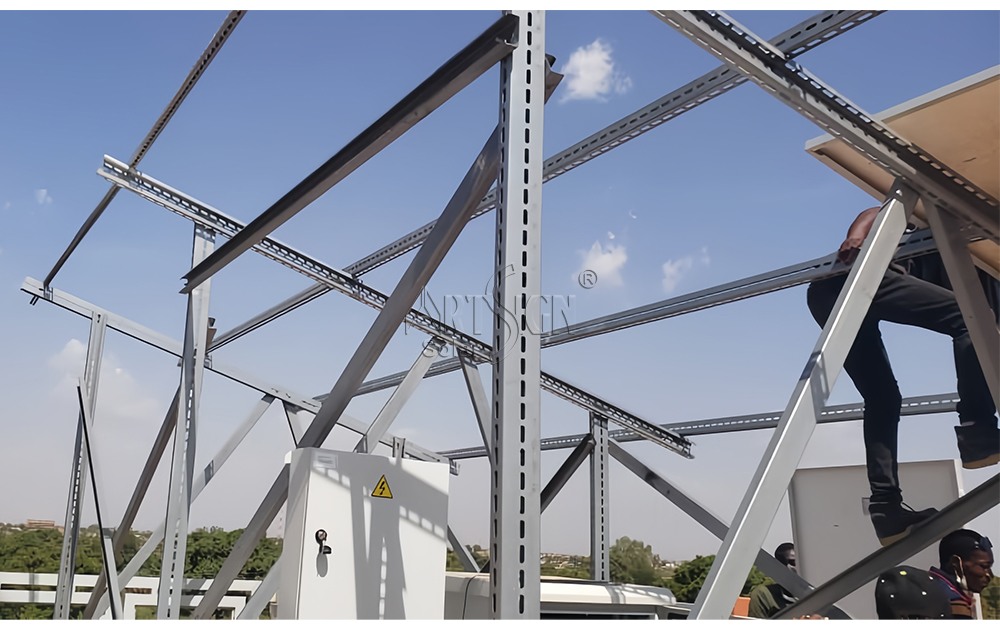 ART SIGN Solar C type ZM coated steel ground mounting system