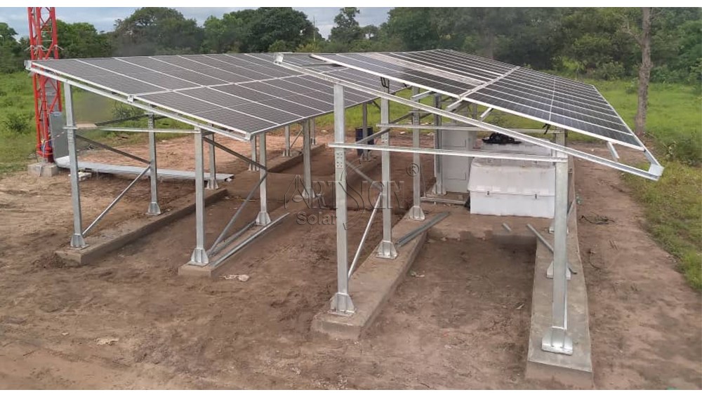 ART SIGN Solar C type ZM coated steel ground mounting system