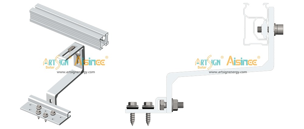 ART SIGN tile roof solar racks AS-A-RH-37