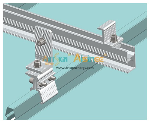 ART SIGN solar aluminium mount rails AS-XR-02 installation method