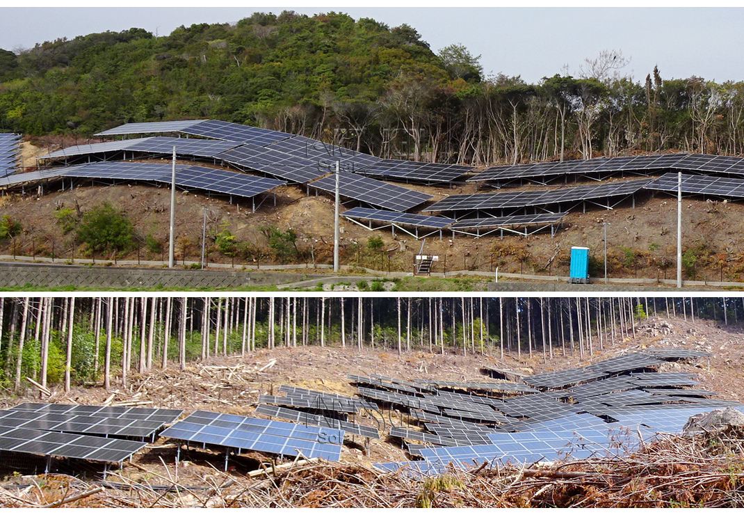 Solar Ground Mounting System for Slope