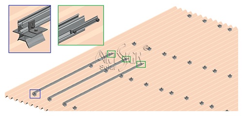Non penetrating solar roof mount Non penetrating solar roof mount