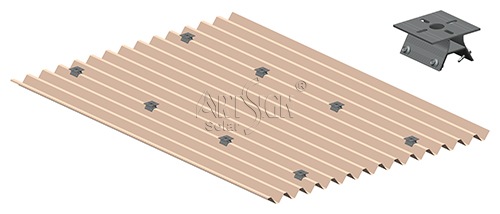 Non penetrating solar roof mount Non penetrating solar roof mount