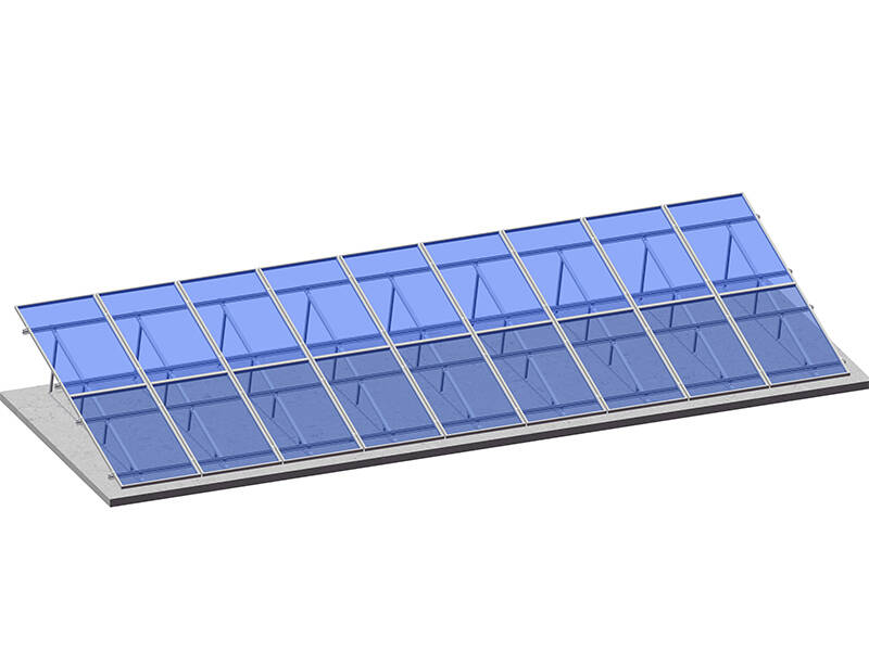 Solare supporti per tetti piani - Angolo di barra triangolo kit 