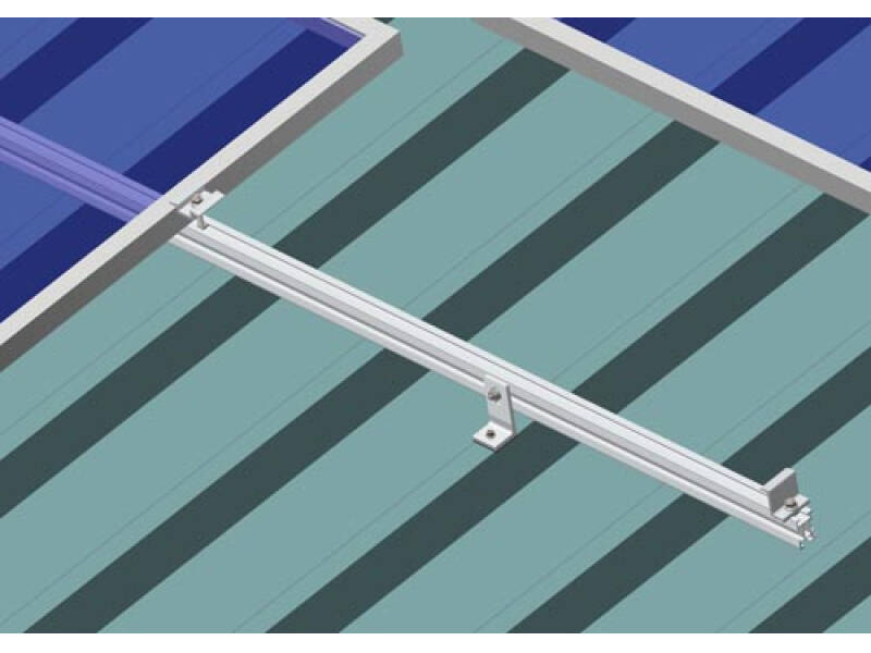 Pannello solare sistema di montaggio per spioventi del tetto del metallo 