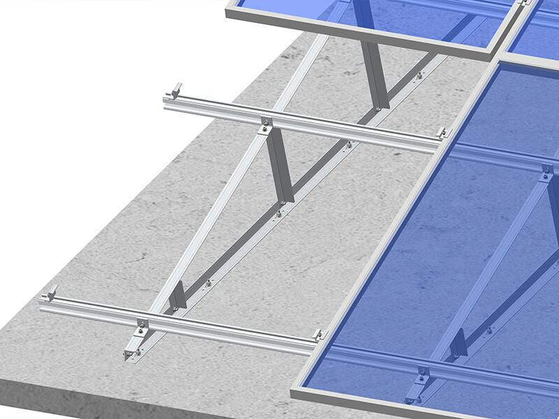 Solare supporti per tetti piani - Angolo di barra triangolo kit 