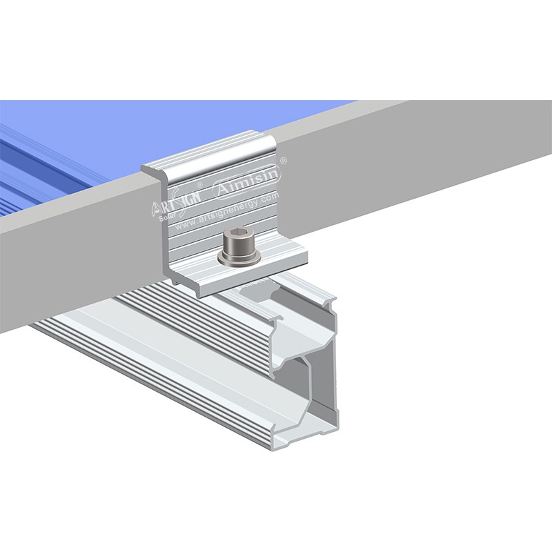 Sistema di montaggio su tetto piano del pannello solare - kit di inclinazione regolabile altezza libera rialzata 