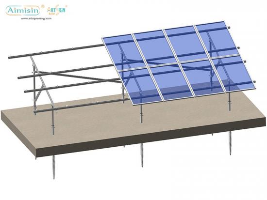 Solar ground mount bracket