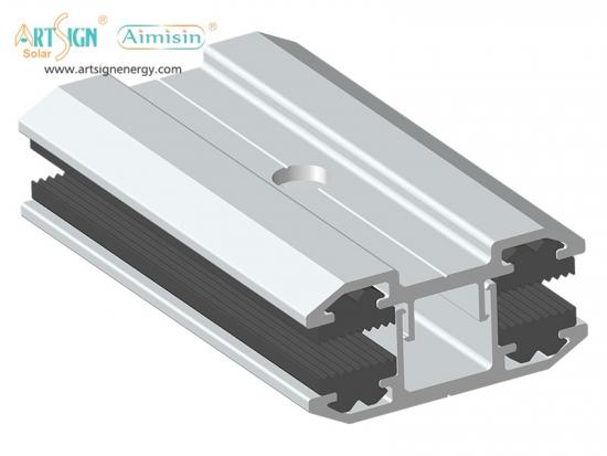 frameless solar panel mounting