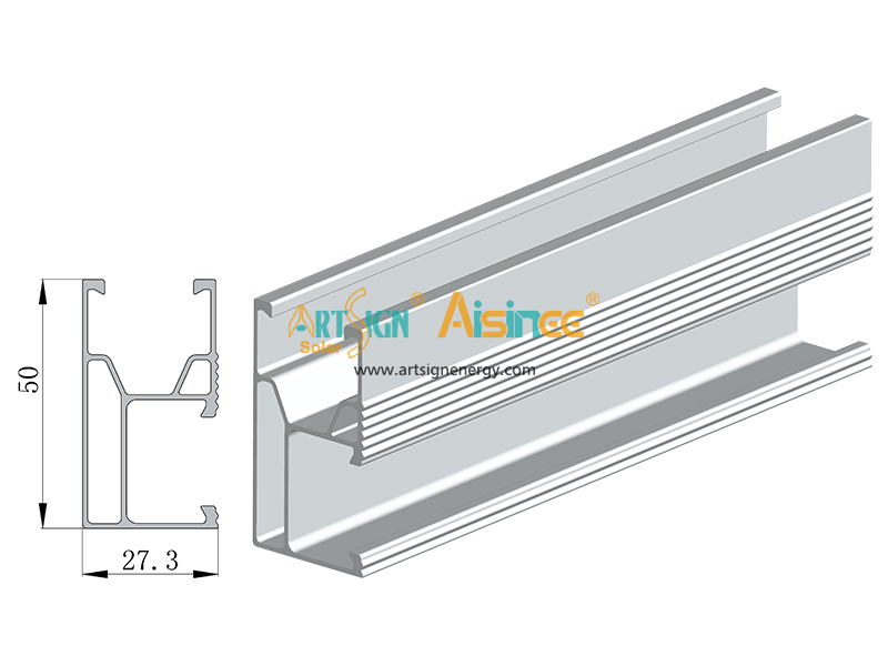 Profilo in alluminio solare binario XR 02#