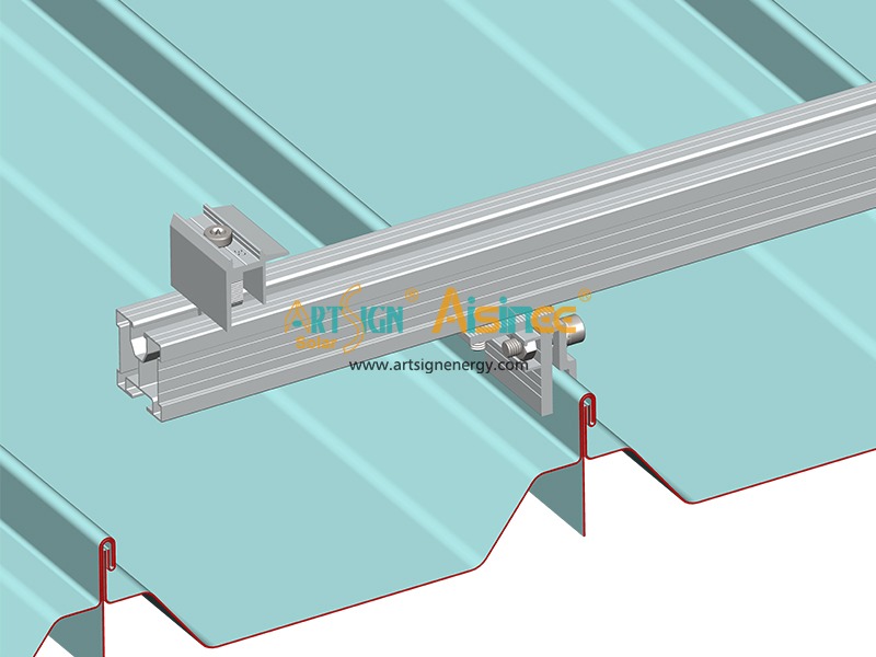 Morsetto per tetto in alluminio con giunto verticale AS-ARH-31 | ART SIGN