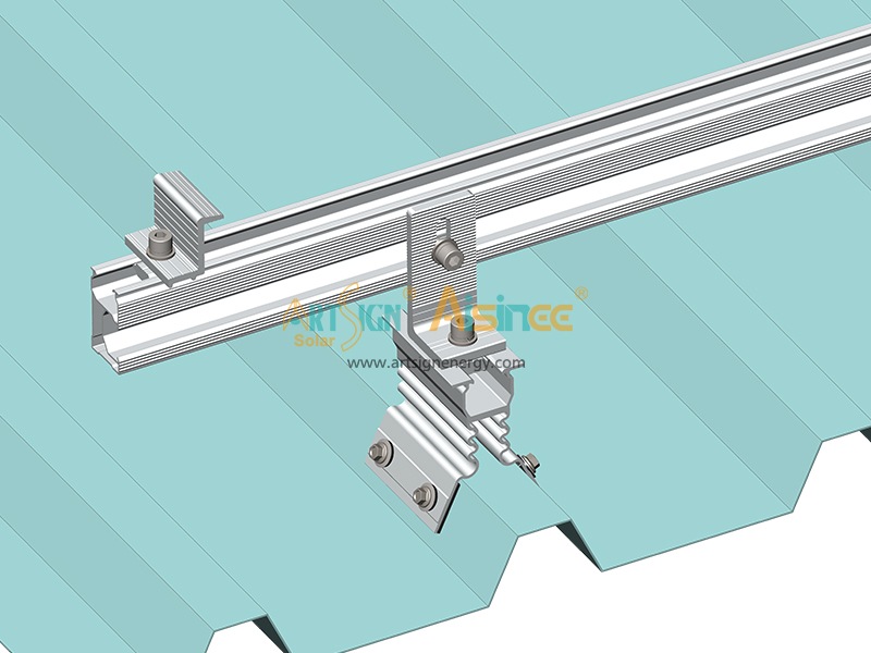 Sistema di montaggio per tetto solare con staffa penetrante per tetto 28# |ART SIGN