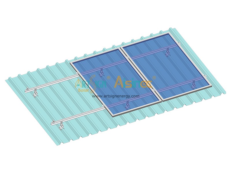 Sistema di montaggio per tetto solare con staffa penetrante per tetto 28# |ART SIGN