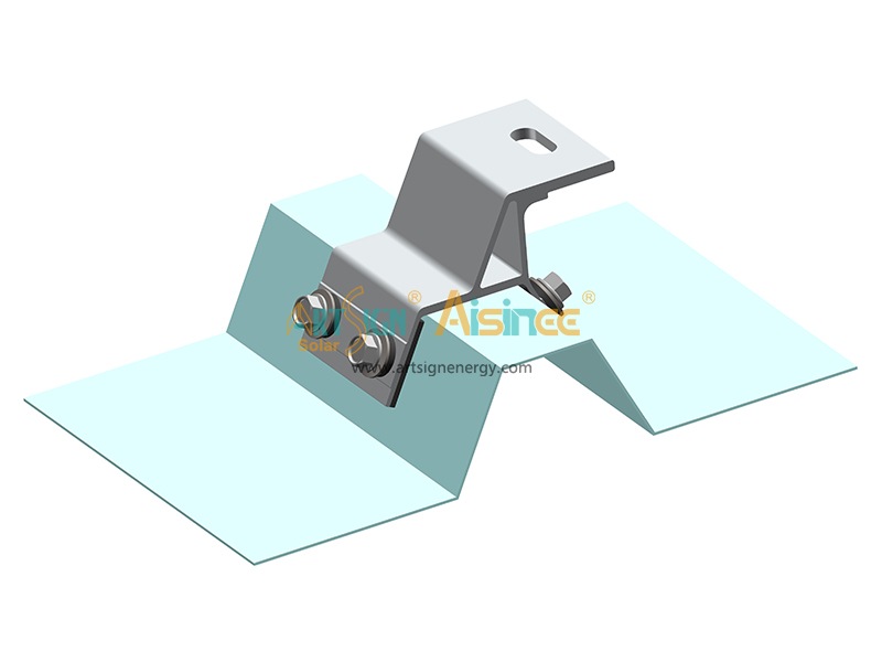 Staffe per tetti solari in alluminio di fabbrica per kit di montaggio su tetti fotovoltaici in metallo | ART SIGN