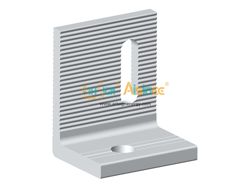 Montaggio modulo fotovoltaico solare in alluminio 6005-T5 piedino a L AS-A-A475 |Art Sign