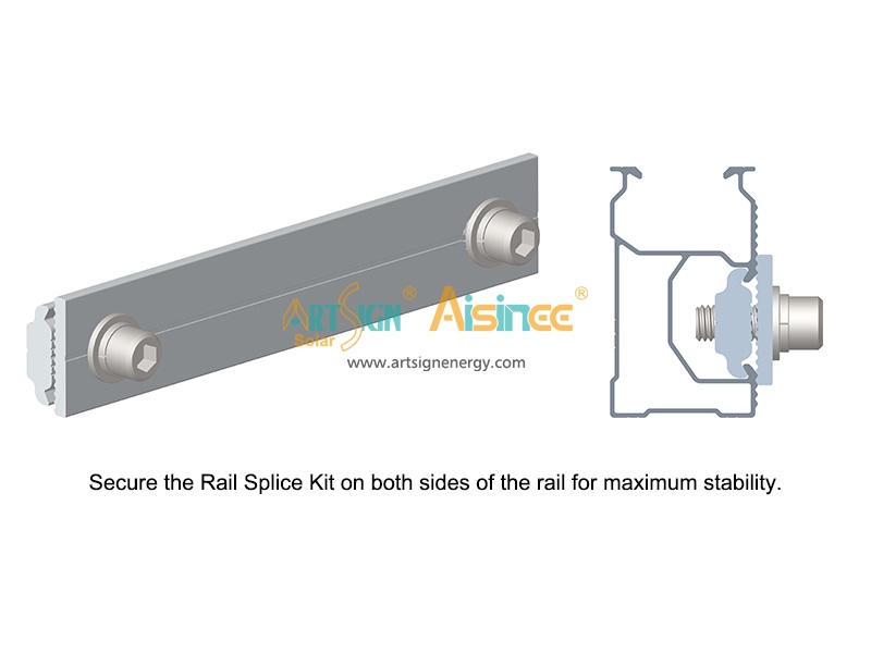 Fornitore di giunti di collegamento per guide solari D Rail 3# |Art Sign