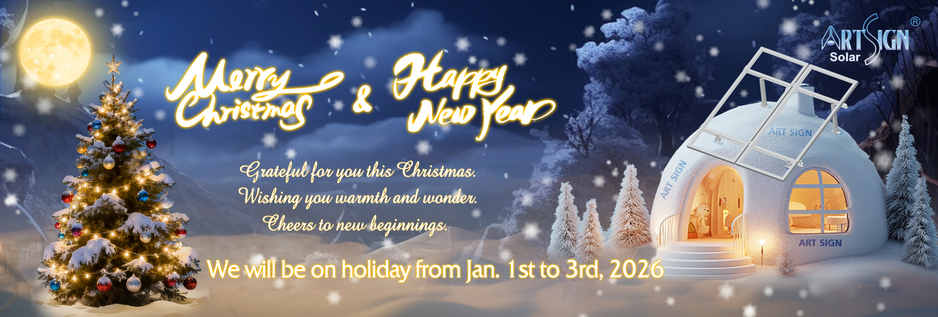 ART SIGN 2025 Merry Christmas & Happy New Year