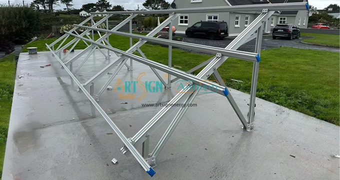 Progetto di sistema di montaggio a terra in alluminio in Irlanda