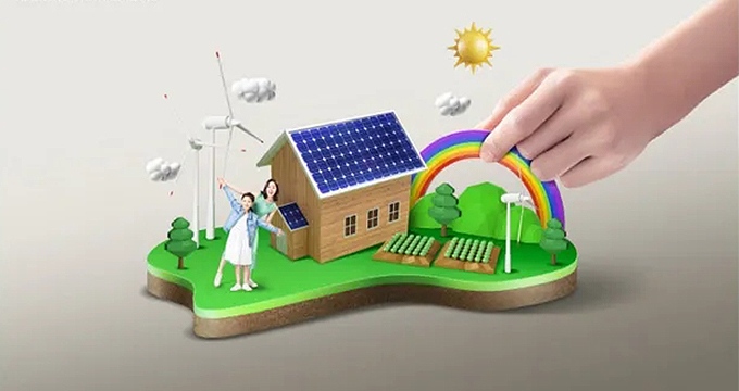 La Cina utilizza l'energia solare per ridurre le emissioni di carbonio