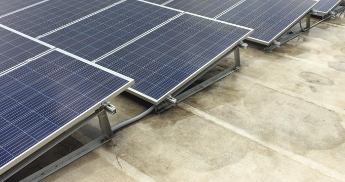 Kit triangolo barra angolare per sistema di montaggio solare in alluminio per tetto piano