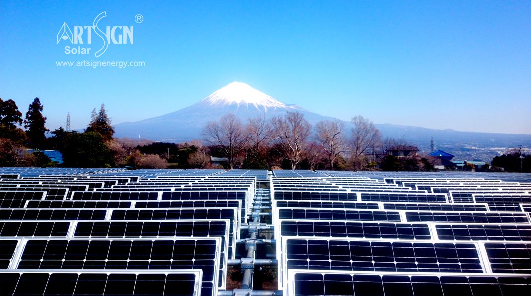 Acciaio solare Agricoltura / Azienda agricola Sistema di montaggio a terra in Giappone